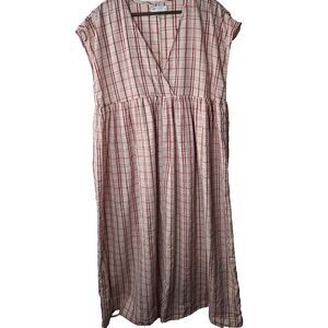 Asos Gingham Plaid Cottagecore Maxi Dress 10 Tall